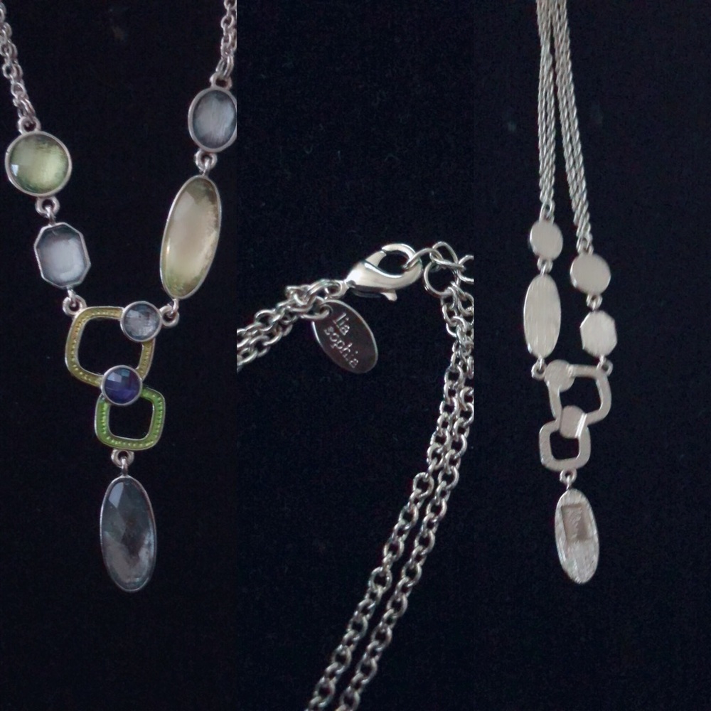 Lia Sophia Necklace and Earring Gemstone Set - Picture 5 of 6
